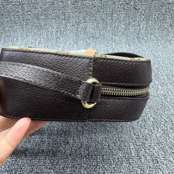 GUCCI Webby Bee Brown Cloth Shoulder Bag 670-040125 - Picture 6 of 15